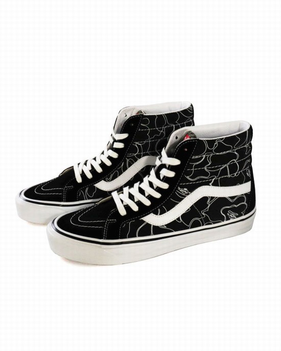 Tenis Bape X Vans Line ABC Camo Sk8-Hi Hombre Negros | 617423-JCW