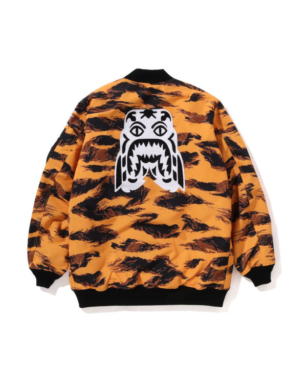 Abrigos Bape Tiger Camo Long MA-1 Hombre Naranjas | 851072-CAO