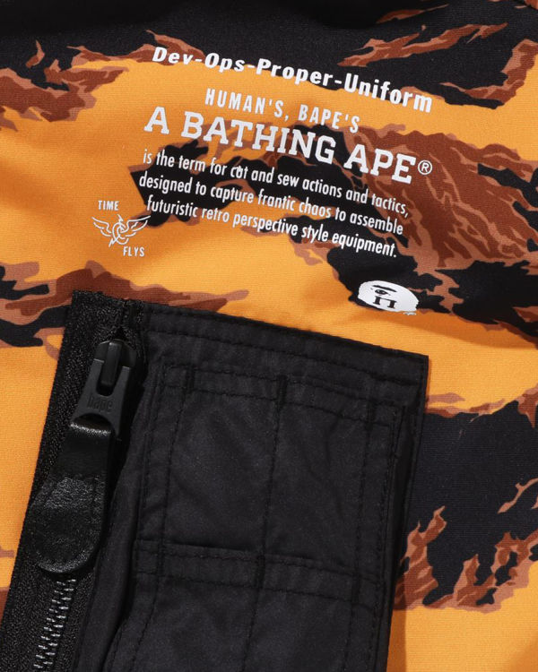 Abrigos Bape Tiger Camo Long MA-1 Hombre Naranjas | 851072-CAO