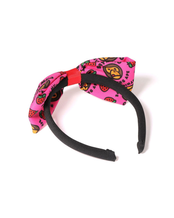 Accesorios Para El Cabello Bape Milo Strawberry Ribbon Niños Rosas | 239450-BUR