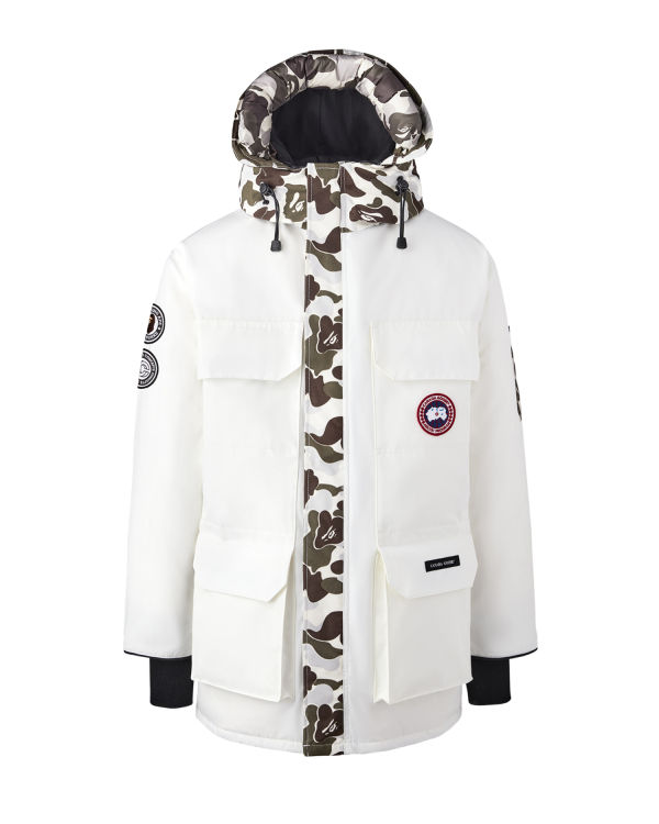 Anorak Bape X Canada Goose X Concepts ABC Camo Expedition Hombre Blancos | 632910-ZCX