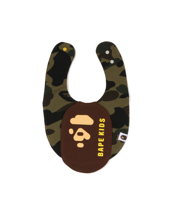 Babero Bape 1st Camo Ape Head Motif Niños Verdes | 078265-IDL