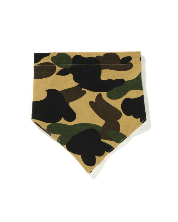 Babero Bape 1st Camo Bandana Niños Amarillos | 651047-BOA