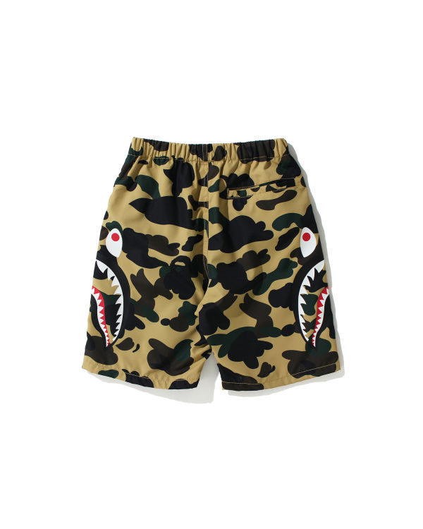 Bermudas Bape 1st Camo Side Shark Beach Niños Amarillos | 507396-GWD