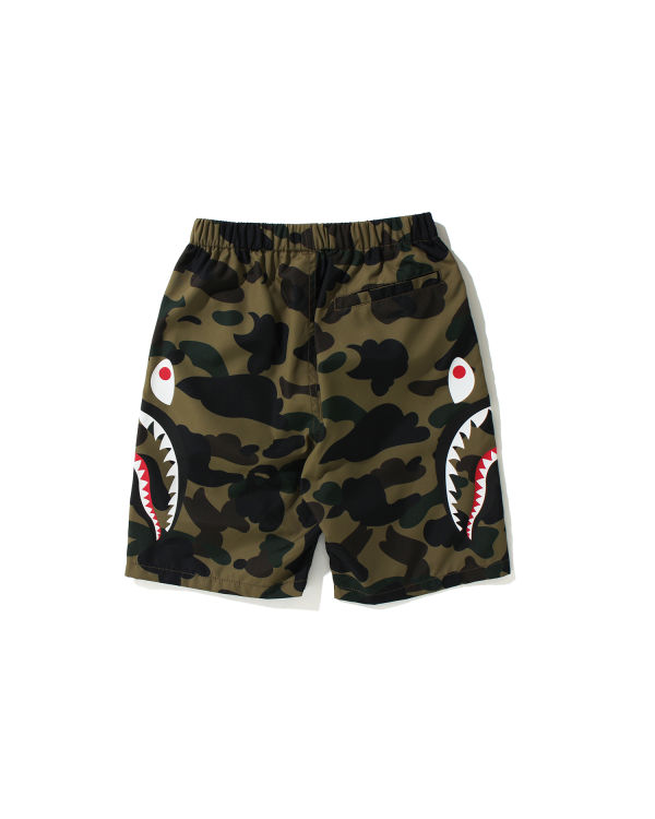 Bermudas Bape 1st Camo Side Shark Beach Niños Verdes | 679513-RUX