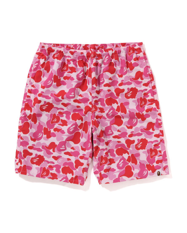 Bermudas Bape ABC Camo Beach Hombre Rosas | 293857-YZK