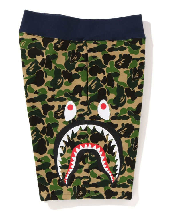 Bermudas Bape ABC Camo Side Shark Hombre Verdes | 145072-GER