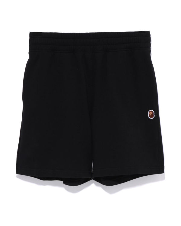 Bermudas Bape Ape Head One Point Oversized Mujer Negros | 087563-MAF