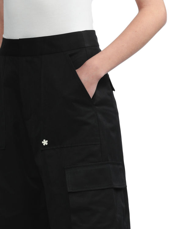 Bermudas Bape Cargo culotte Mujer Negros | 073296-ECP