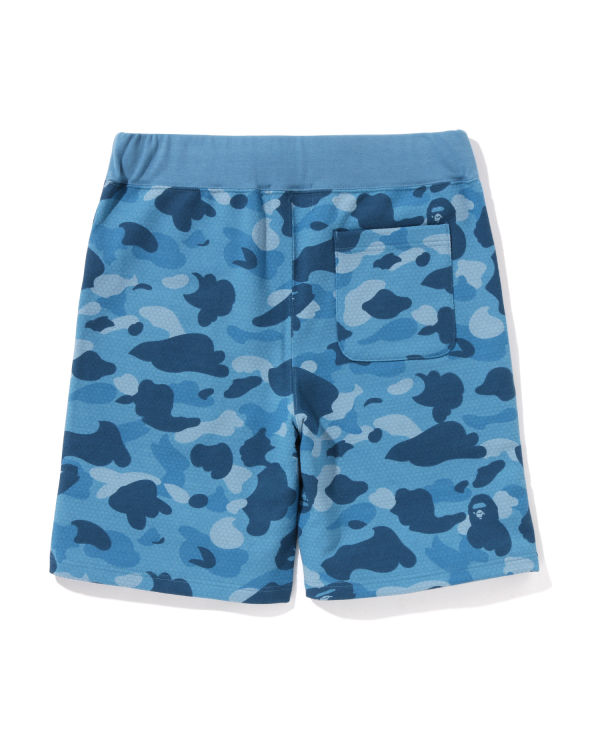 Bermudas Bape Honeycomb Camo Shark Hombre Azules Claro | 317602-SOL