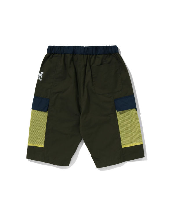 Bermudas Bape Mesh Pocket Niños Verdes Oscuro | 736240-NWY