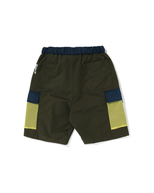 Bermudas Bape Mesh Pocket Niños Verdes Oscuro | 962753-KAL