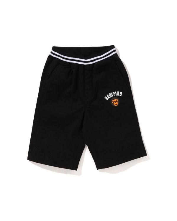 Bermudas Bape Milo 1st Camo Cuffed Niños Negros | 643528-ZNP