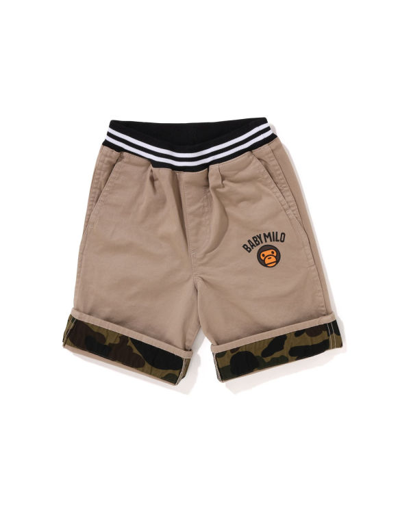 Bermudas Bape Milo 1st Camo Cuffed Niños Beige | 974063-CEN