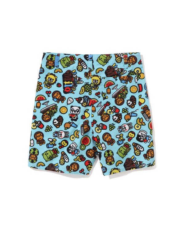 Bermudas Bape Milo Mixed Fruit Niños Azules Claro | 618439-XBP