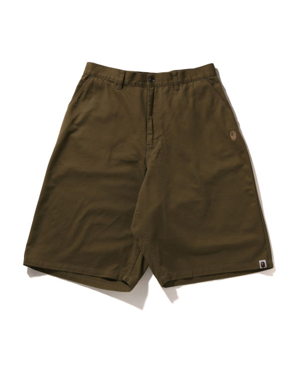 Bermudas Bape One Point Loose Fit Chino Hombre Beige | 932804-NMX