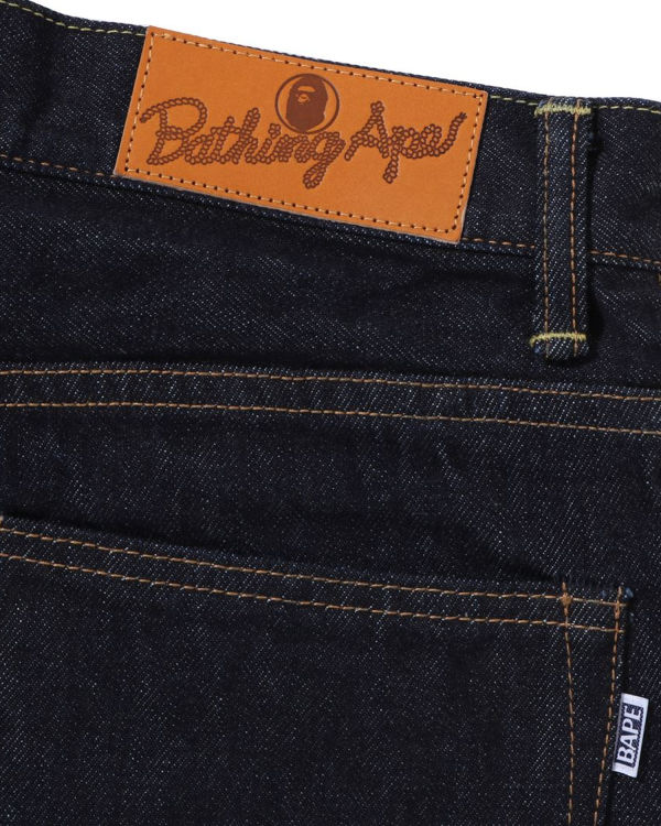 Bermudas Bape Shark Denim Hombre Azules | 025967-RVN