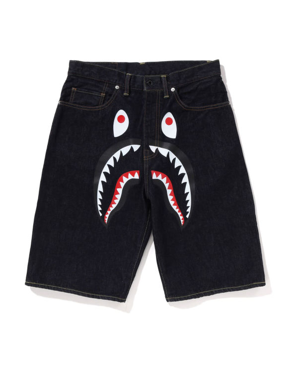 Bermudas Bape Shark Denim Hombre Azules | 025967-RVN