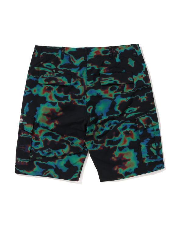 Bermudas Bape Thermography Cargo Hombre Negros | 581692-QOW