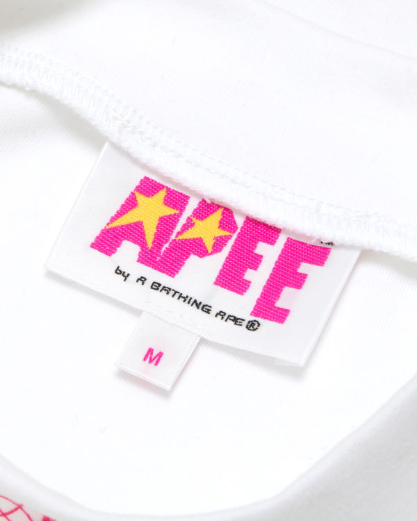 Blusas Bape Cropped turtle neck Mujer Blancos | 289504-NTY