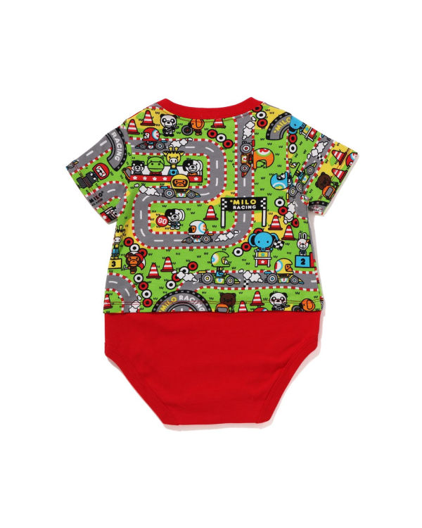 Bodysuit Bape Milo Carreras Niños Rojos Claro | 708432-YFP