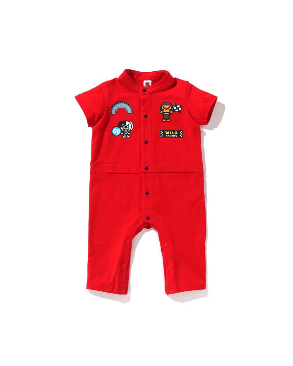 Bodysuit Bape Milo Carreras Romper Niños Rojos Claro | 384702-DEX