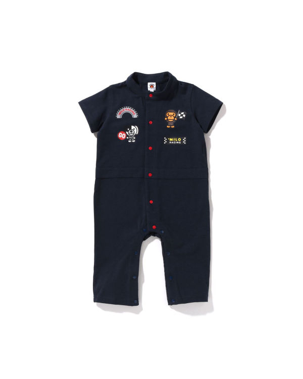 Bodysuit Bape Milo Carreras Romper Niños Azul Marino Azules | 715862-SNZ