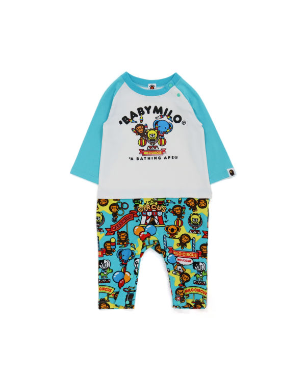 Bodysuit Bape Milo Circus L/S romper Niños Azules | 376845-XJT