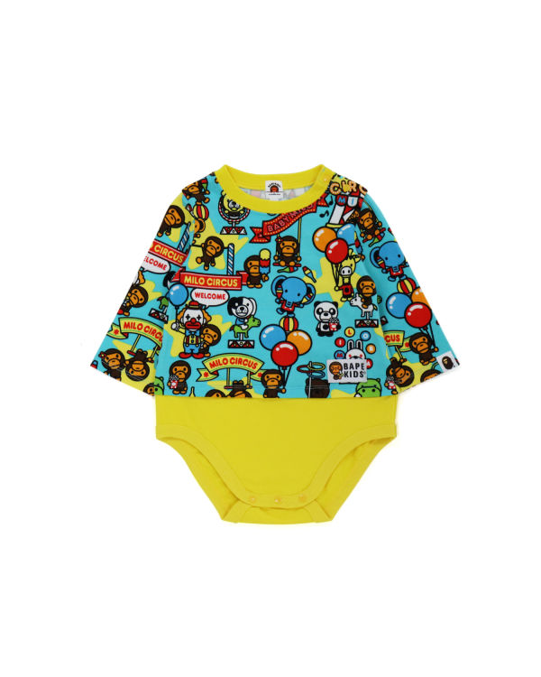 Bodysuit Bape Milo Circus Niños Amarillos | 872946-NIM