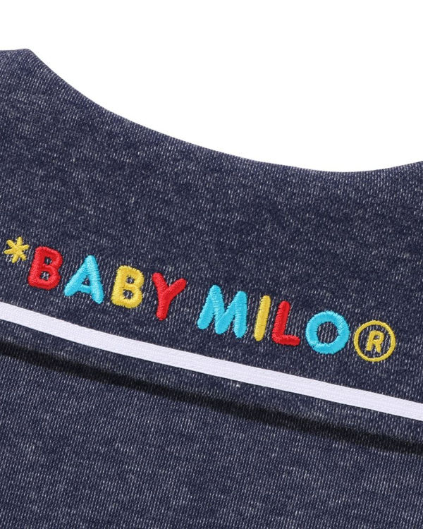 Bodysuit Bape Milo Jersey Denim Sailor Collar Niños Azules | 823061-RWM