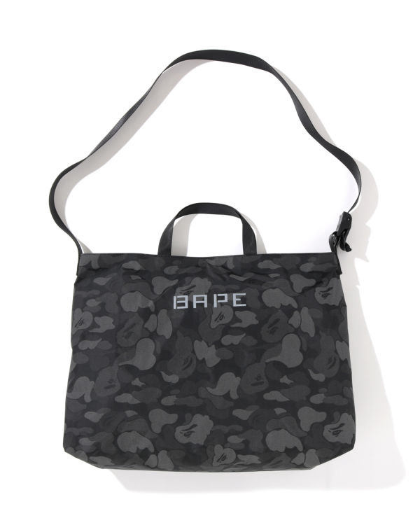 Bolsa De Hombro Bape ABC Dot Reflective Hombre Negros | 163270-NTA