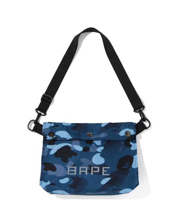 Bolsa De Hombro Bape Gradation Camo Hombre Azules | 201837-ANR