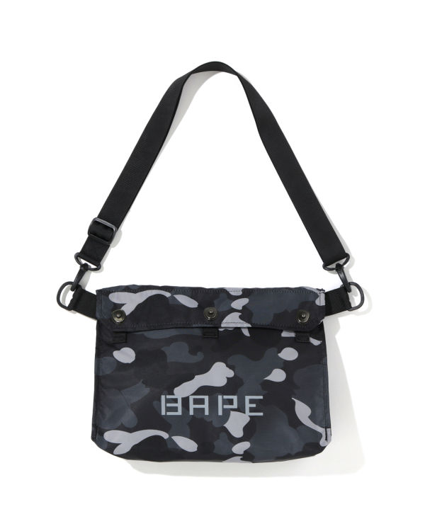 Bolsa De Hombro Bape Gradation Camo Hombre Grises Oscuro | 986134-LDH