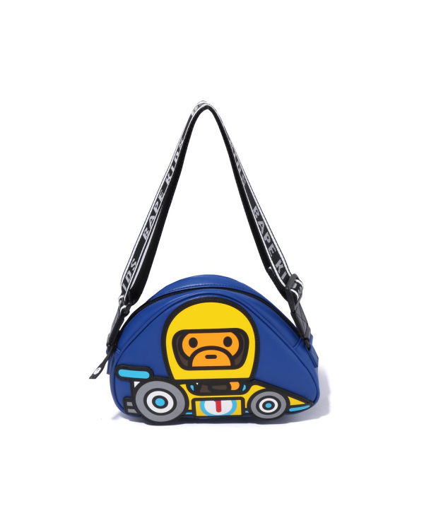 Bolsa De Hombro Bape Milo Carreras Niños Azules | 041273-JAB