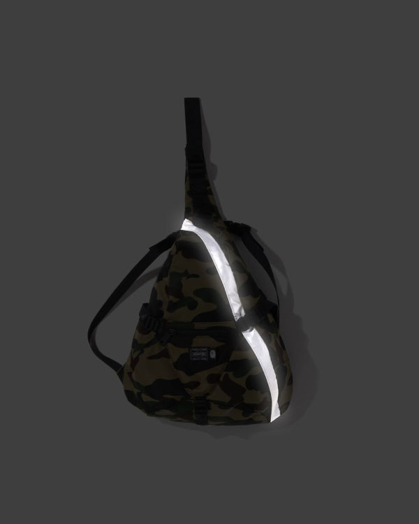 Bolsa De Hombro Bape Porter 1st Camo One Hombre Verdes | 489135-HIM