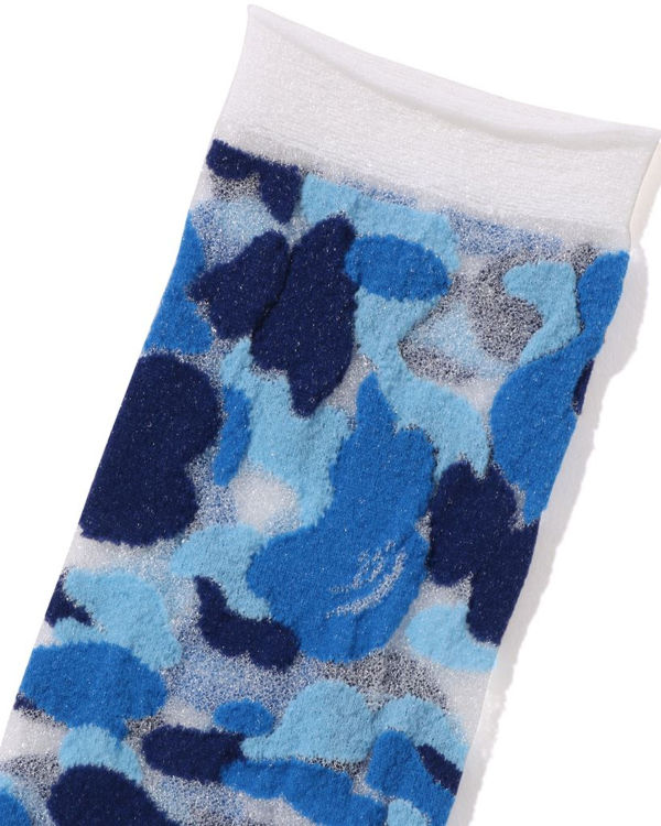 Calcetines Bape ABC Camo Clear Mujer Azules Claro | 216059-HGC