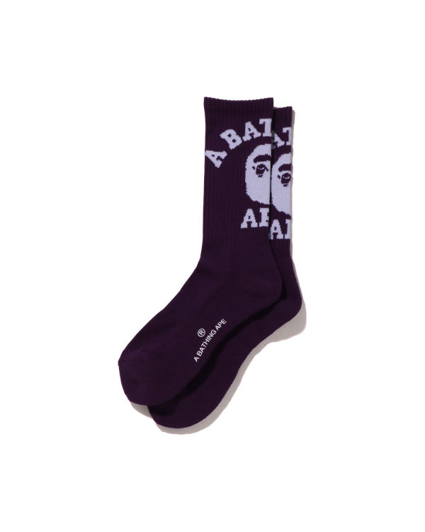 Calcetines Bape College Hombre Morados | 652198-MRG