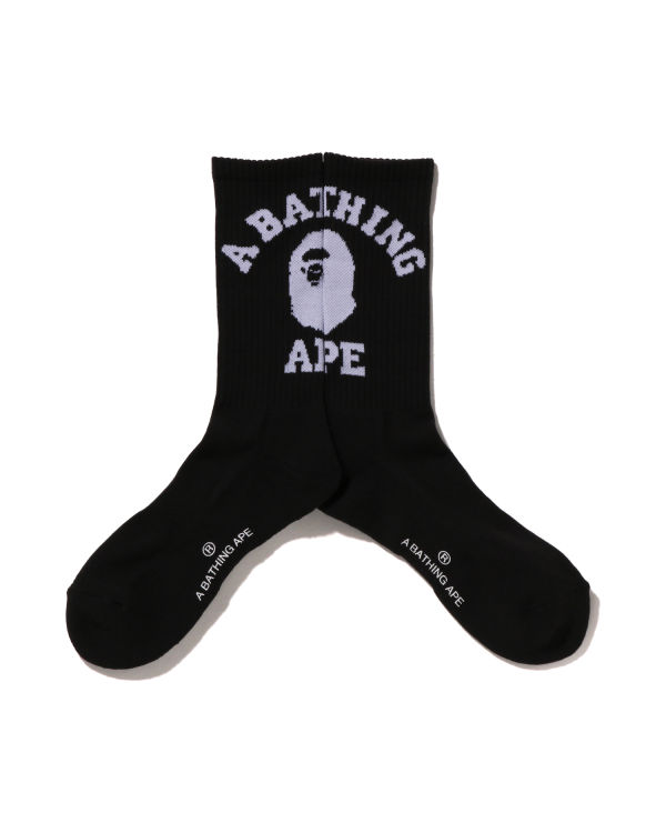 Calcetines Bape College Hombre Negros | 860591-SYG