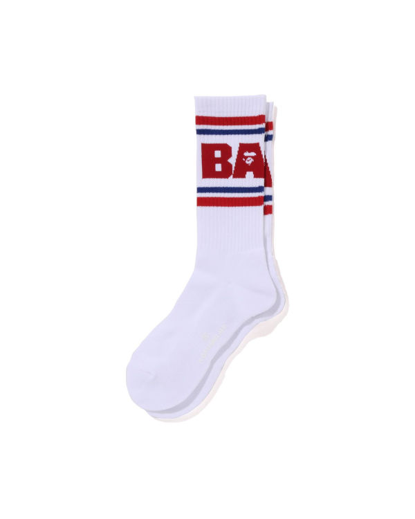 Calcetines Bape Line Hombre Rojos Claro | 158263-CZD