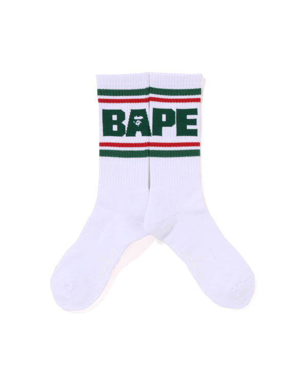 Calcetines Bape Line Hombre Verdes Claro | 152460-QCA