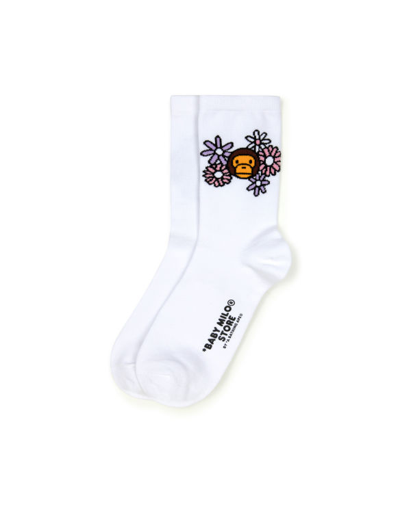 Calcetines Bape Milo Mujer Blancos | 485076-XWL