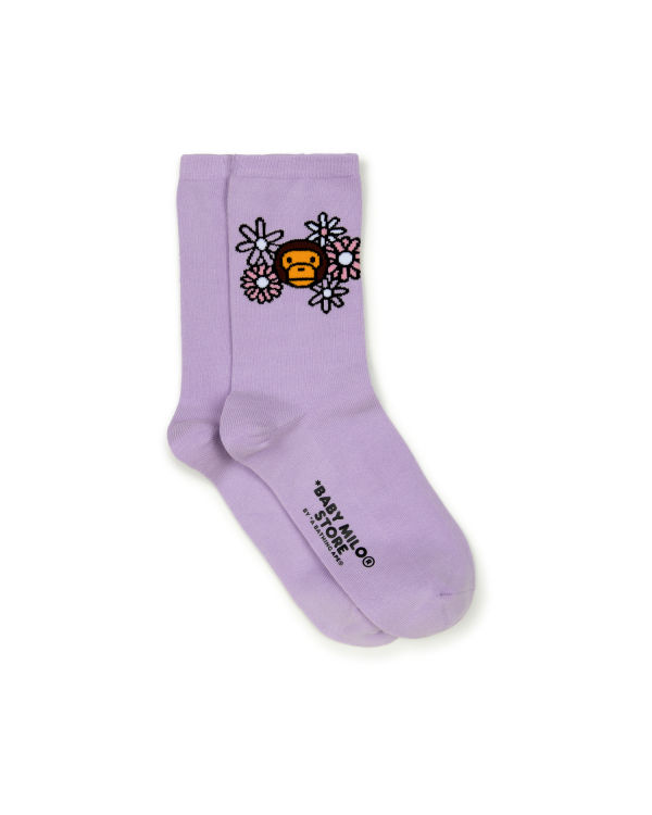 Calcetines Bape Milo Mujer Morados | 178530-BVE