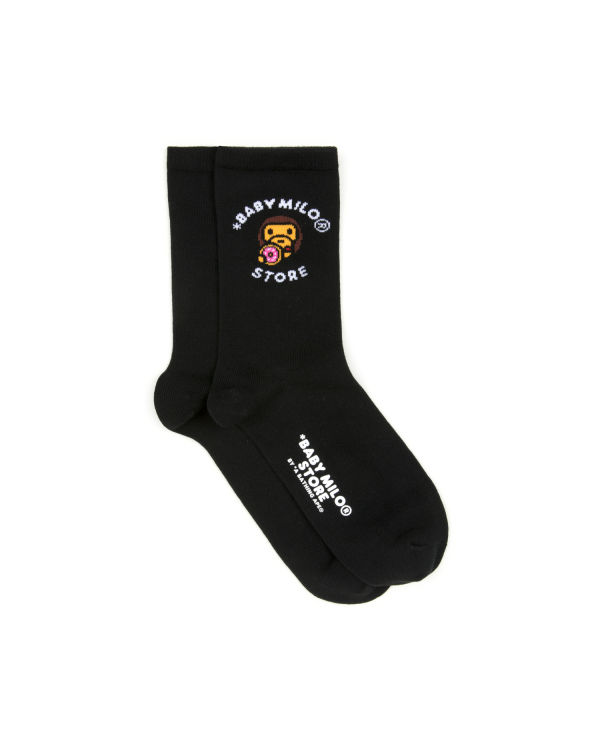 Calcetines Bape Milo Mujer Negros | 507964-XQL