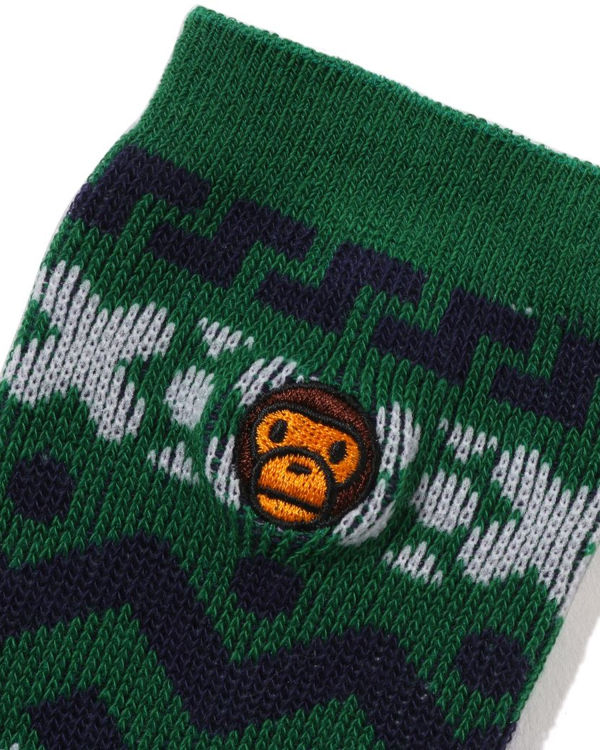 Calcetines Bape Milo Nordic Niños Turquesa | 103589-TGD