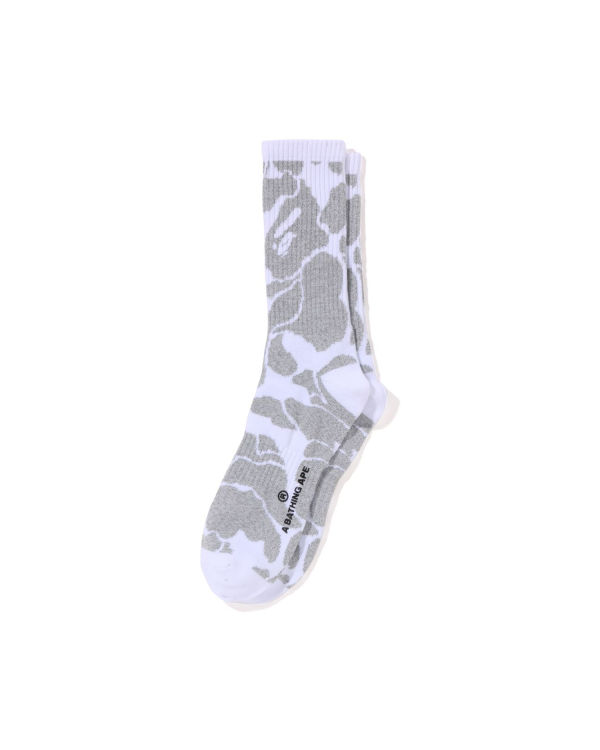 Calcetines Bape Reflective Camo Hombre Blancos | 904361-ELX