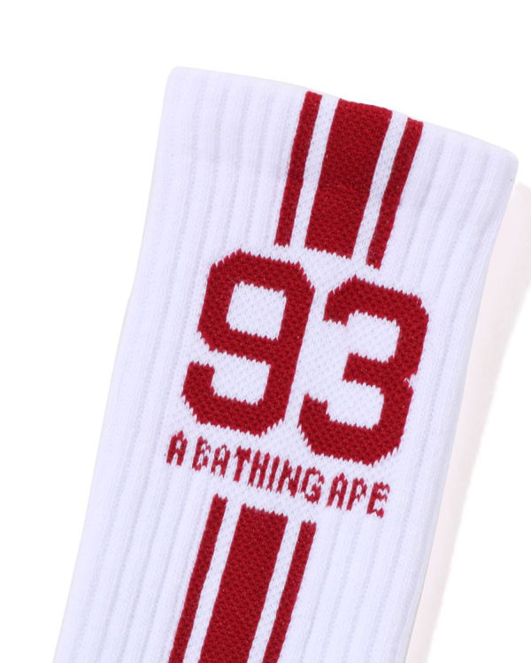 Calcetines Bape Sports Hombre Blancos | 547930-QOD