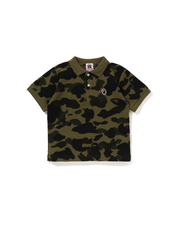 Camisas Bape 1st Camo One Point Polo Niños Verdes | 618952-DWY