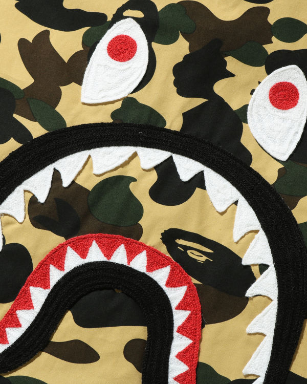 Camisas Bape 1st Camo Shark Relaxed Fit Military Hombre Amarillos | 703496-QES