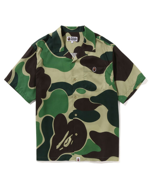 Camisas Bape ABC Camo Open Collar Hombre Verdes | 648210-UCT