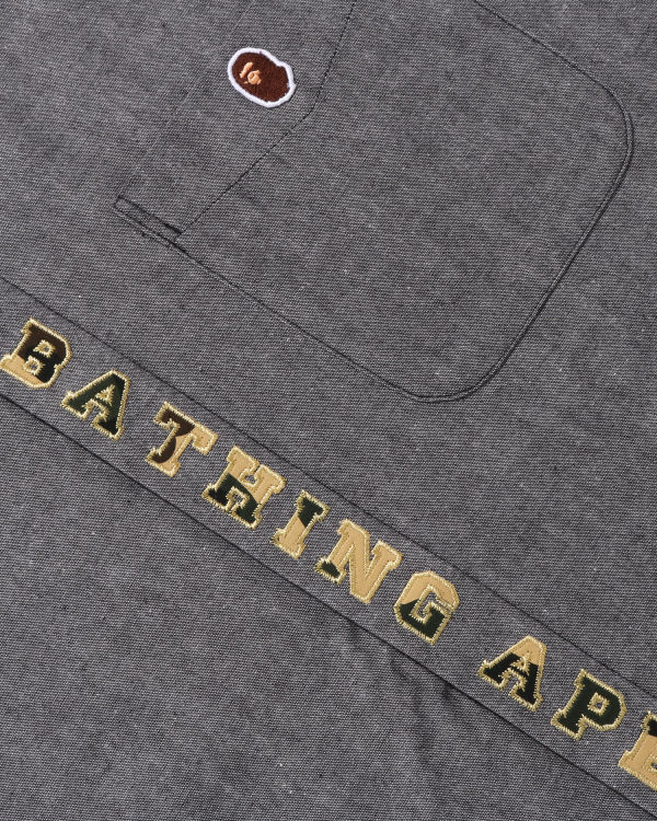 Camisas Bape A Bathing Ape Applique BD Loose Fit Hombre Negros | 028395-OWE